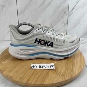 Hoka One Bondi 9 Mens Size 8 D Stardust Cosmic Gray Running Shoes 1162011 SSTC